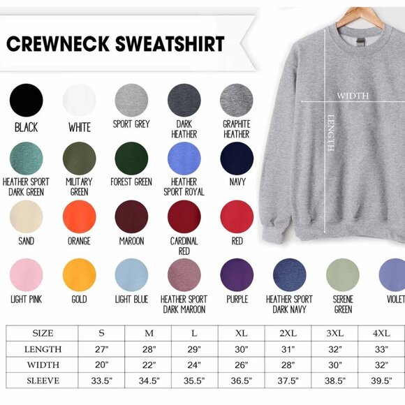 Christmas Doodles NEW white crewneck sweatshirt - Picture 2 of 2